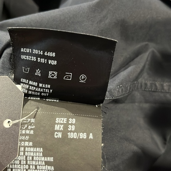 Prada SS/15 Navy Topstitched Buttoned Short-Sleeve Shirt - Picture 11 of 13